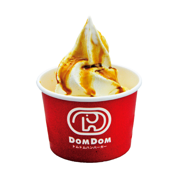 ソフトクリームサンデー　黒蜜きなこ